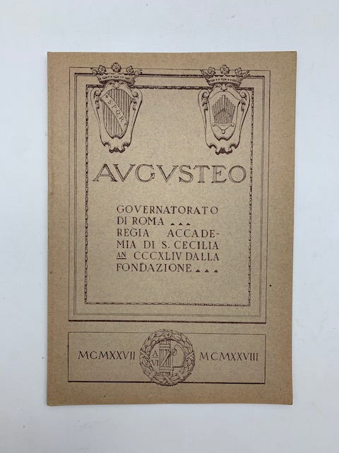 Augusteo. Stagione 1927-28. Nono concerto popolare di musica da camera. Giuseppe Cristiani, pianoforte...col concorso della violinista Gioconda De Vito